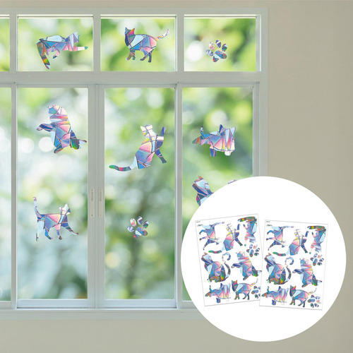 2 Uds Ventana Reutilizable Se Aferra Ventana Pegatina