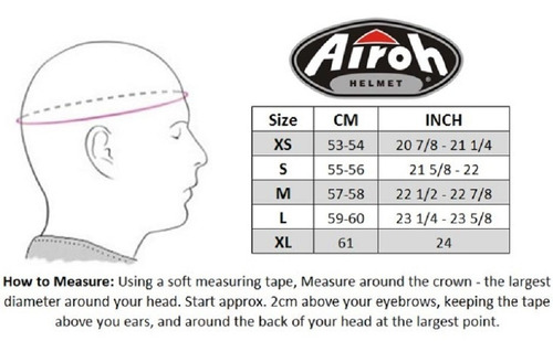 Casco Airoh Cross Twist Evil Azul Consulte Talles