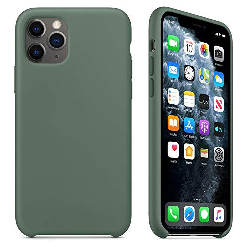 Maycase Carcasa Silicona Para iPhone Pro Max Verde Pino