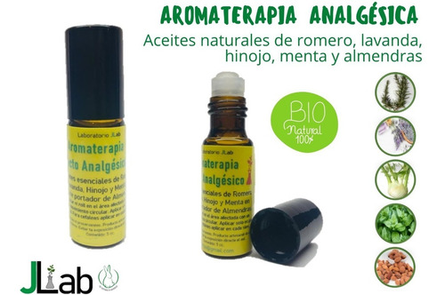 Imagen 2 de 7 de Aromaterapia Analgesica-romero/lavanda/hinojo/menta/almendra