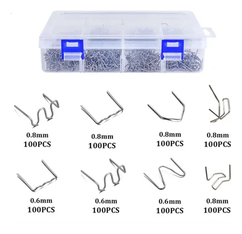 Kit Grapas Soldadora Plásticos 800pcs