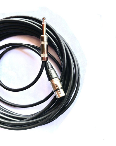 Cable De Xlr A Plug 6.5 Balanceado Stereo De 10 Metros