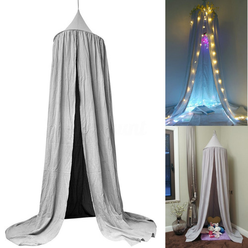 Grey Bed Netting Canopy Mosquito Bedding Net Baby Kids Lectu