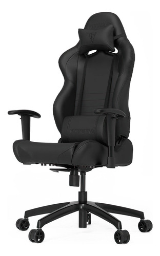 Silla de escritorio Vertagear SL2000 VG-SL2000 gamer ergonómica  negra con tapizado de cuero sintético