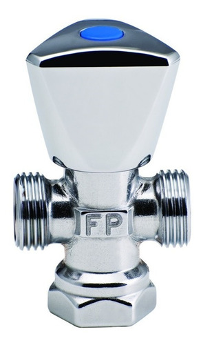 Llave De Arresto Doble Fundicion Pacifico Fp 1/2 X 1/2