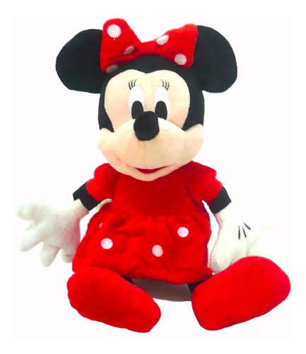 Pelucia Minnie Vermelha Fofa Brinquedo Boneco 25cm