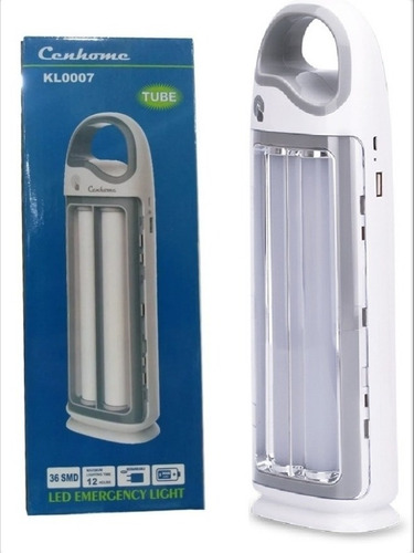 Lampara De Emergencia Recargable 36 Led + Power Bank 3000mah