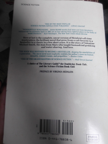 Stranger In A Strange Land Robert A. Heinlein Uncut Version (Usado)