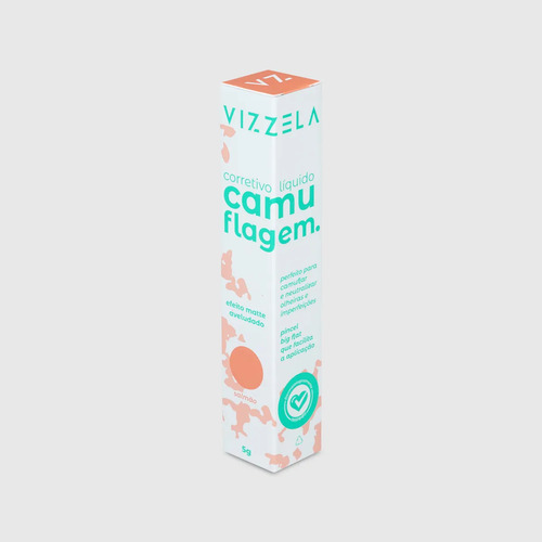Corretivo Liquido - Camuflagem Vizzela - Cor Samao 5g