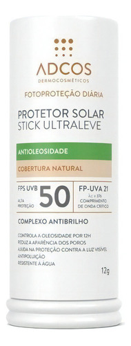 Protetor Antioleosidade Stick Ultraleve Fps50 12g Nude Adcos