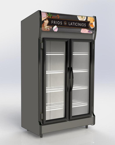 Expositor Vertical Conservex As2e De 2 Portas 700 Litros