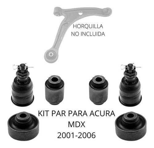 Kit Bujes Y Par De Rotulas Para Acura Mdx 2001-2006