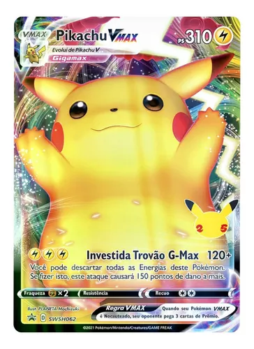 Coleção Celebrações Cartas Pokémon Brilhantes e Ultra Raras