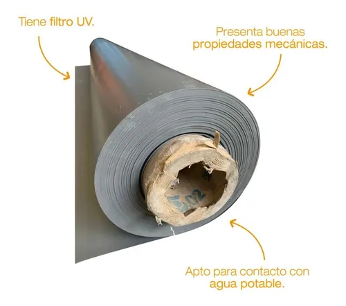 Geomembrana Pvc 1000mic Permaflex 1,8mts Ancho Biodigestores