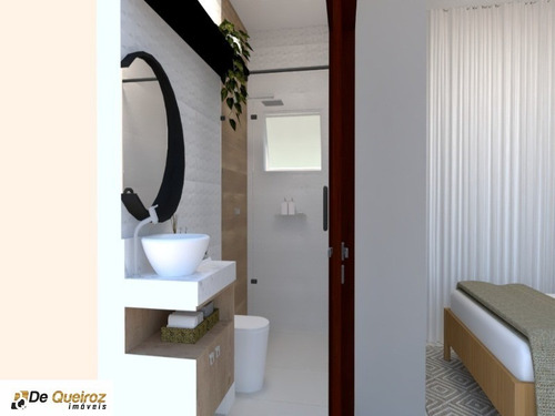 Imagem 11 de 18 de Sobrado Novo Em Mongaguá , Condomínio Fechado, Nossa Senhora De Fátima, Lado Praia , Murado, Rua Calçada, 2 Dormitórios Sendo 2 Suites , Banheiro, Sa - 6286 - 69555891
