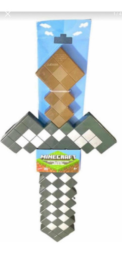 Minecraft Espada De Hierro 42cm Mattel 684k
