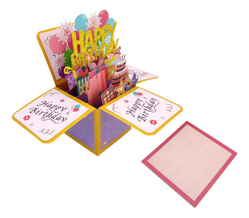 Tarjeta De Feliz Cumpleaños 3d Para Mujeres, Hombres,