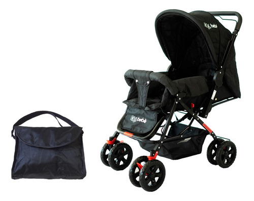 Carrinho Para Bebê Passeio Vira Berço C/ Bolsa Menino Menina
