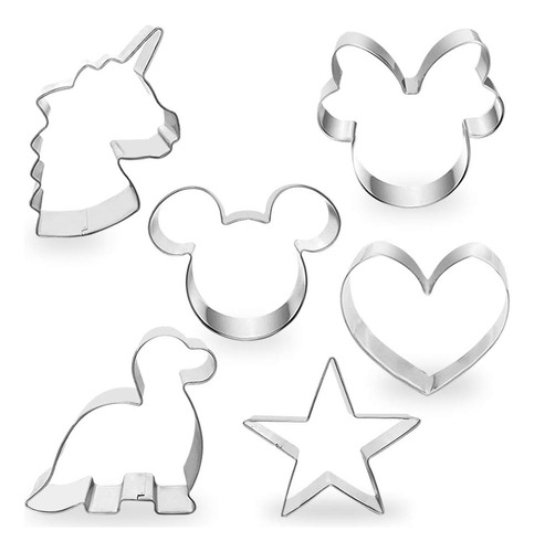 Alta Calidad Aruoy Juego De 6 Moldes Para Galletas Mickey &