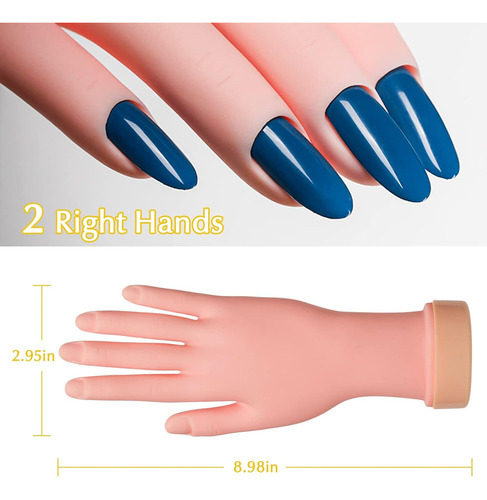 Paquete De 2 Herramientas Manuales Para Practicar Uñas
