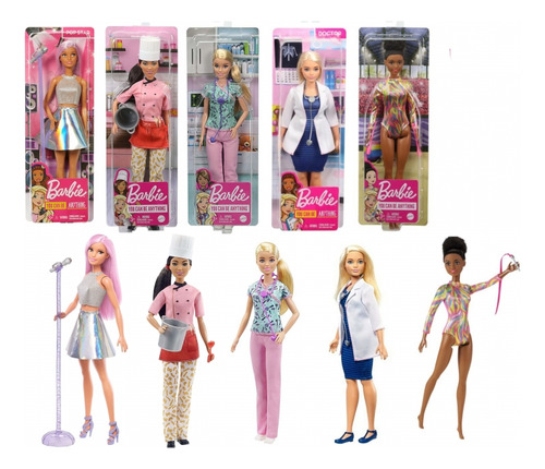Muñeca Barbie Profesiones Surtidas Con Accesorio Para Niñas