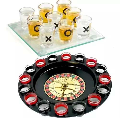 Jogo da Velha com Copos de Tequila Shot - Gorila Clube