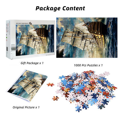 Juego De Rompecabezas Grande De 1000 Piezas N Adults Puzzles