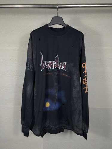 Playera De Manga Larga Con Estampado Graffiti Paris Edition