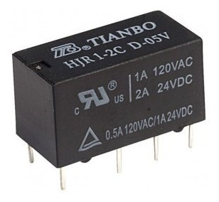 Rele Relay 5v 1a 2 Inversores Hjr1-2c-d05