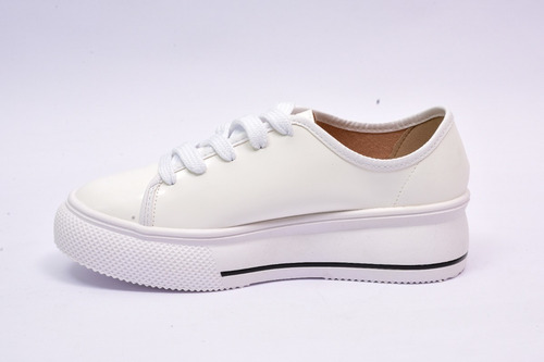 Zapatilla Beira Rio Urbana Blanca Con Plataforma Mujer