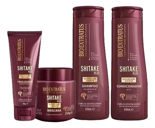 Kit Bio Extratus Shitake Plus Reconstrução 4-produtos