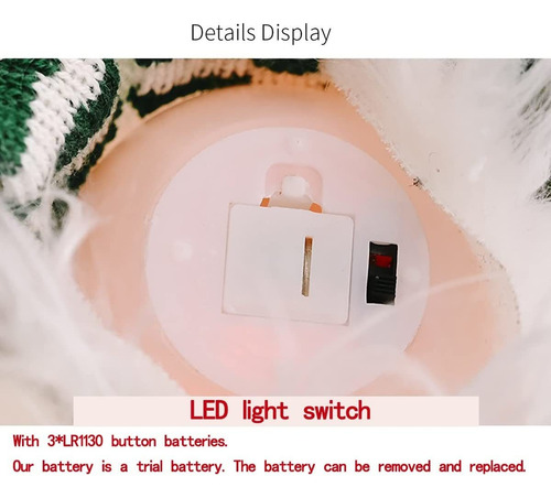 5pcs Gnomos Navideños Con Luz Led,decoración De Mesa Navidad