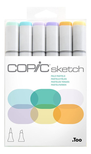 Copic Sketch Marker Juego De Colores Pastel Pálido, Juego De