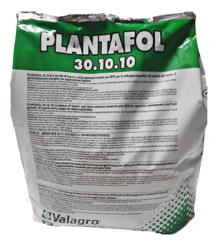 Plantafol 30.10.10 Adubo Npk Solúvel Fase De Crescimento 1kg