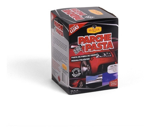 Kit Parche Fibra De Vidrio En Pasta Espatula Lijas 700cc