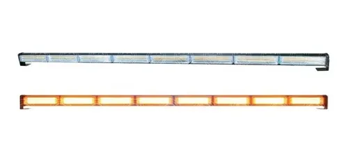 comprar Barra Torreta Cob Led 8 Módulos Luz Ambar Fija Y Estrobo !