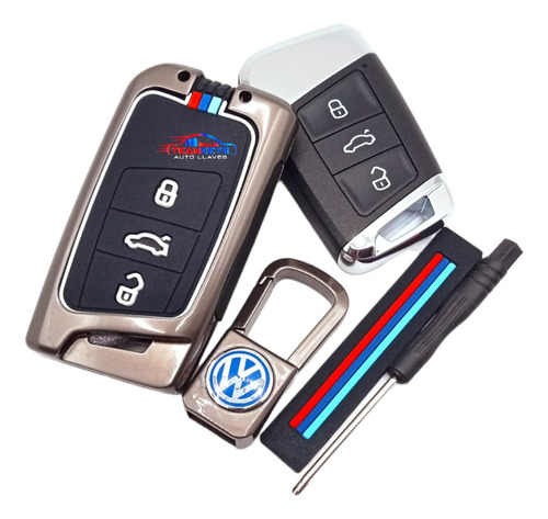 Funda Llave Vw Tiguan Nivus T-cross Virtus Taos A7 Zinc