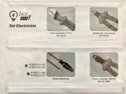 Imagen 2 de 5 de Kit Estuche De Herramientas Aisladas Bahco 7 Piezas S1000v-7