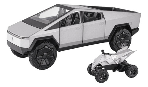 Pick-up A Escala Para Exhibición, Mxbch-001, 1:24, 23x8.7cm, Color Gris