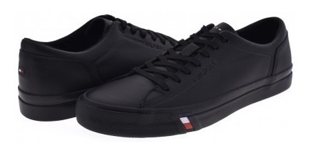 Tenis Tommy Hilfiger Fm0 Fm2089 990 Black Dino 6a  25-30 Cab