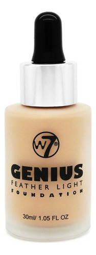 Base de maquillaje líquida W7 COSMETICS Genius Foundation Genius Foundation Fresh Beige Fresh Beige tono fresh beige