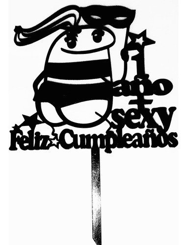 Topper Feliz Cumpleaños, Cake Topper, Descuentos X Mayor