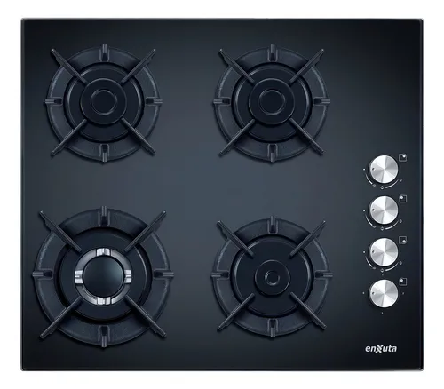 Anafe A Gas Enxuta Aenx5542ng Vidrio Color Negro Color Vidrio negro