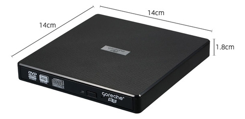 Grabadora Externa Cd Dvd Quemator Usb3.0+grabadora Tipo-c