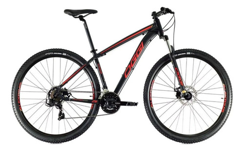 Bicicleta Aro 29 Mtb Oggi Hacker Sport 21v Shimano Tourney Preto-vermelho 15 "