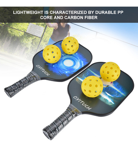 .. Paleta Pickleball Portátil Deportiva Fibra Carbono 2