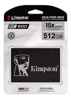 DISCO SÓLIDO INTERNO KINGSTON SKC600/512G 2.5 512GB NEGRO