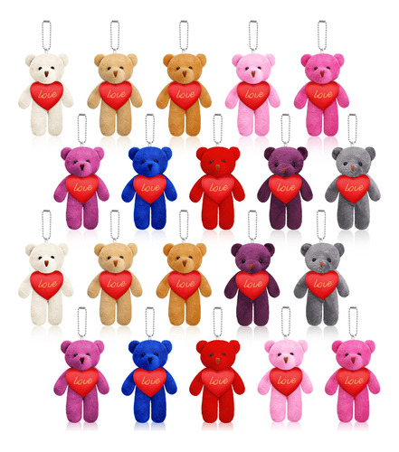 20 Piezas De Mini Oso De Peluche De 4.7 Pulgadas, Oso Artic.