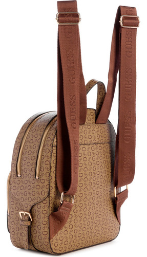 Mochila Guess Factory Cg947930-moc Acabado de los herrajes Níquel Color Marrón Correa de hombro Marrón Diseño de la tela Lisa
