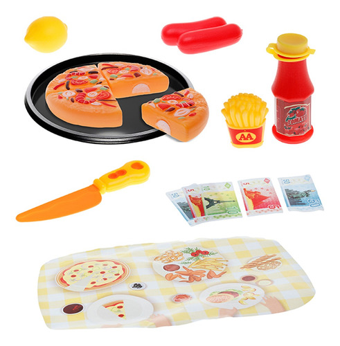 Imagem 1 de 4 de Brinquedo Comidinha Hora Do Lanche Batatinha Pizza Salsicha